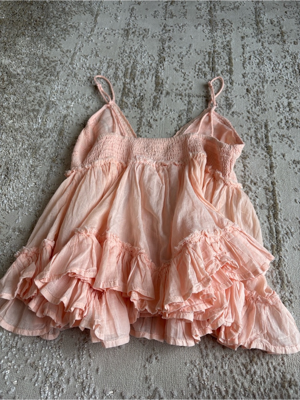 Rebellion Soft Blush Lace-Trim Spaghetti Strap Camisole - Picture 4 of 6
